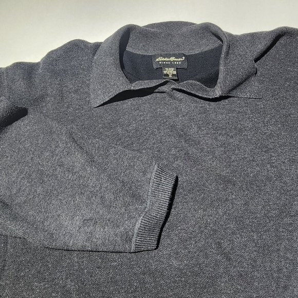 MENS EDDIE BAUER 1/4 ZIP PULLOVER - Picture 3 of 4